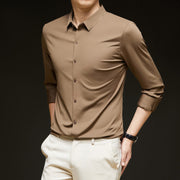 Business slim fit casual shirt, view 8 - MRSLM