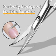extra fine curved blade cuticle scissors, view 3 - MRSLM