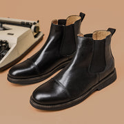 handmade vintage leather ankle boots, view 2 - MRSLM