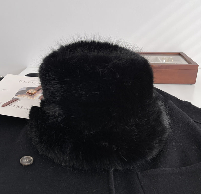 women's plush bucket hat, view 7 - MRSLM