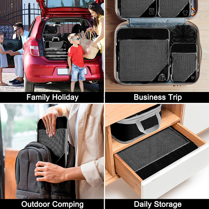 travel packing cubes set, view 8 - MRSLM