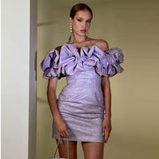 Off-shoulder tube top dress, view 2 - MRSLM