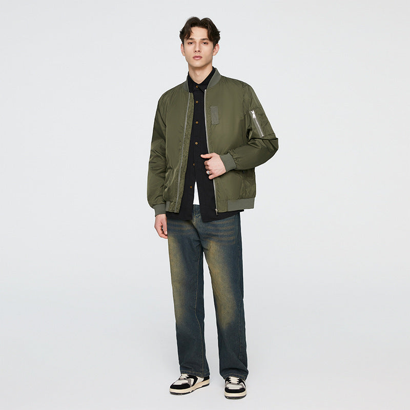 loose stand collar pilot jacket - MRSLM