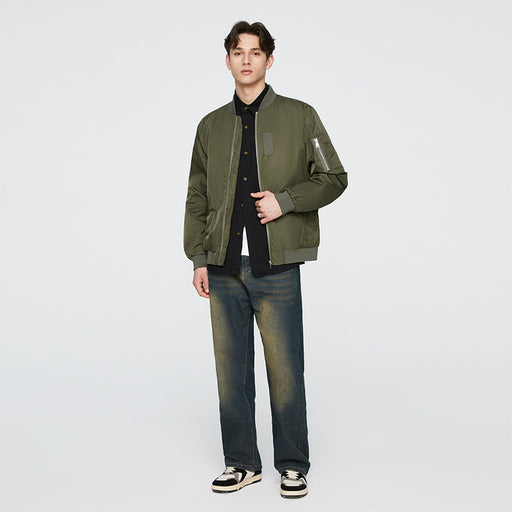 loose stand collar pilot jacket - MRSLM
