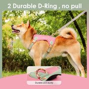 comfort fit pu leather dog harness, view 5 - MRSLM