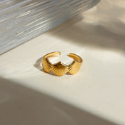 shell shaped opening ring, view 5 - MRSLM