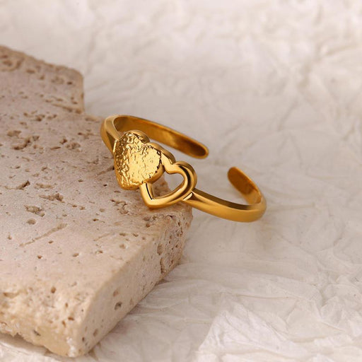 minimalist adjustable heart ring - MRSLM