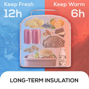 double-decker insulated lunch bag, view 8 - MRSLM