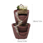 farmhouse resin succulent planter, view 4 - MRSLM