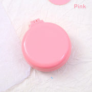portable folding hair comb with mirror, view 3 - MRSLM