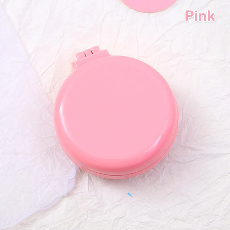 portable folding hair comb with mirror, view 3 - MRSLM