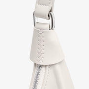 Women's half moon leather shoulder bag, view 11 - MRSLM