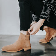 men's leather ankle boots, view 5 - MRSLM