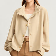 minimalist military women's coat - MRSLM