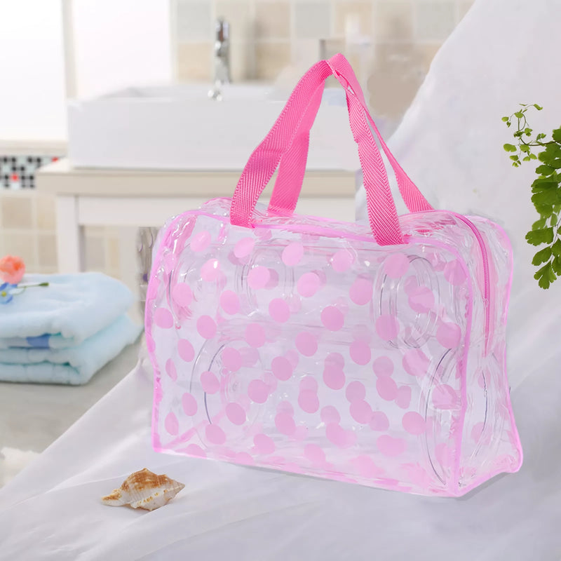 PVC transparent waterproof makeup bag, view 5 - MRSLM