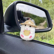 hamster dashboard doll car decoration, view 2 - MRSLM
