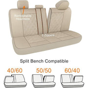universal waterproof faux leather car seat covers, view 5 - MRSLM