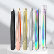 rainbow stainless steel eyebrow tweezers - MRSLM
