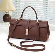 Genuine leather rectangular crossbody bag, view 4 - MRSLM