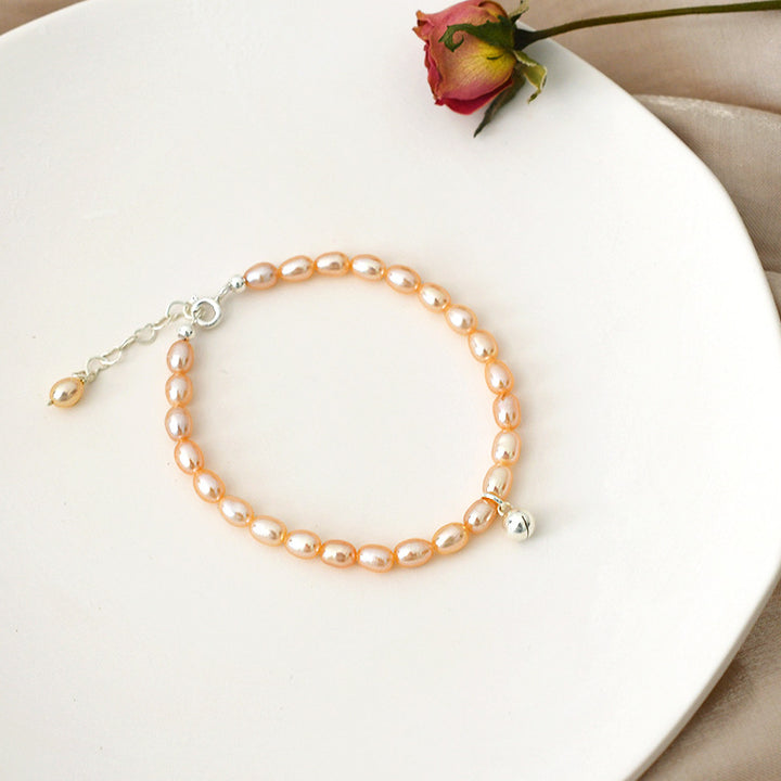 Freshwater Pearl Bead Bell Bracelet