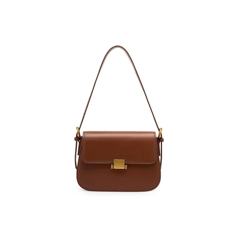 genuine leather small square shoulder bag, view 5 - MRSLM