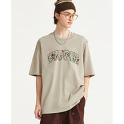 embroidered floral t-shirt, view 6 - MRSLM