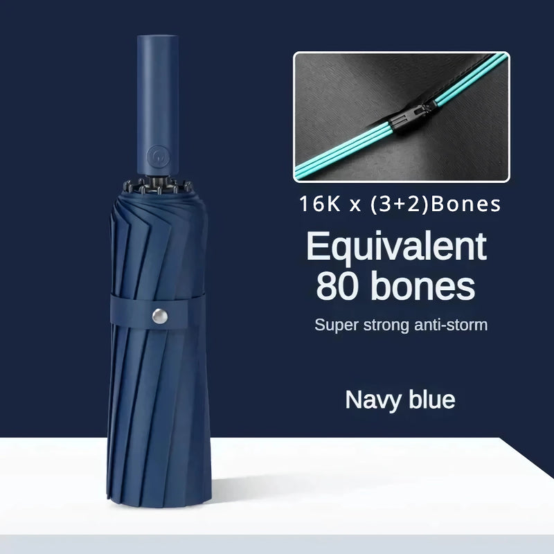 80-bone folding umbrella, view 6 - MRSLM