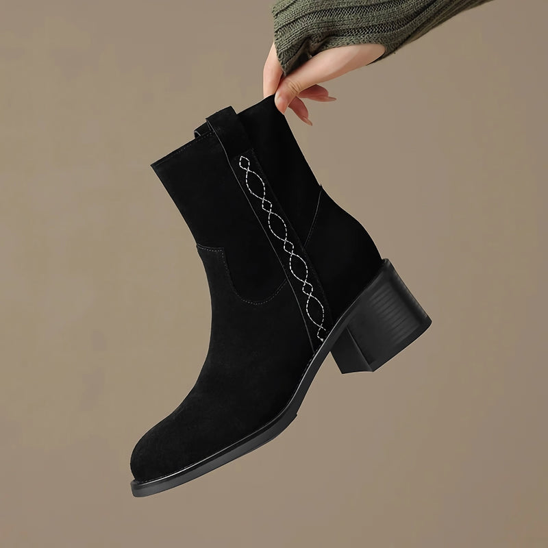 women's suede ankle boots, view 10 - MRSLM
