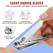 stainless steel nail clippers set, view 3 - MRSLM