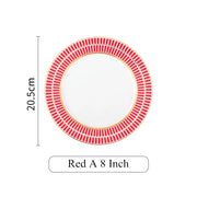 6-piece nordic ceramic plates set, view 7 - MRSLM