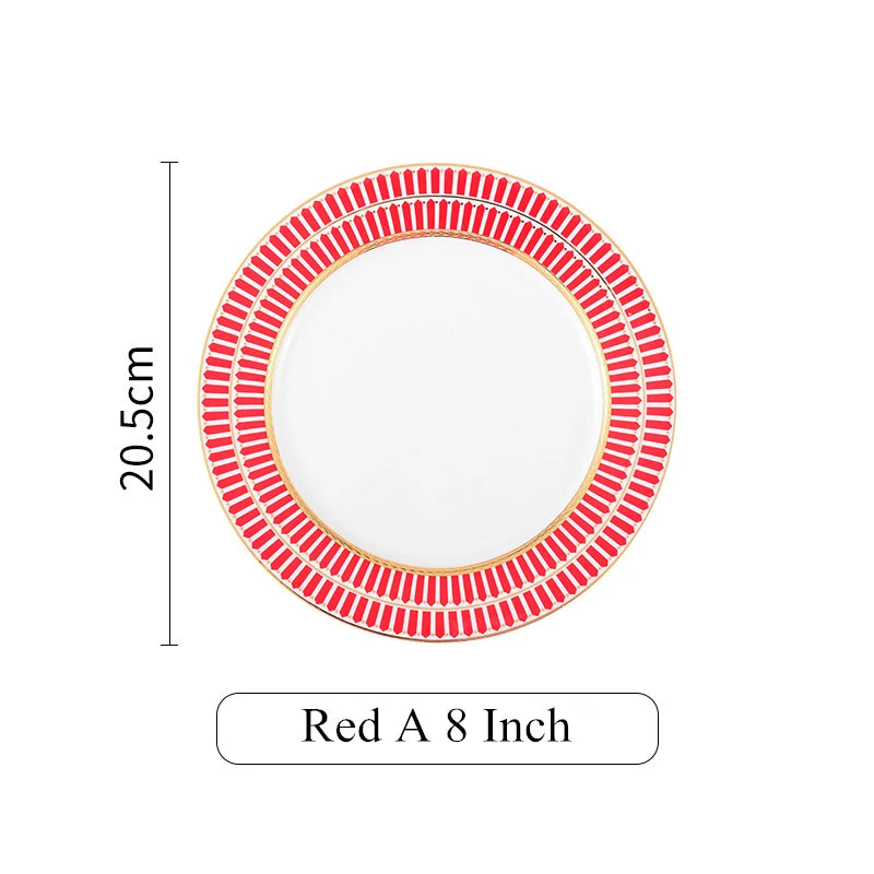 6-piece nordic ceramic plates set, view 7 - MRSLM