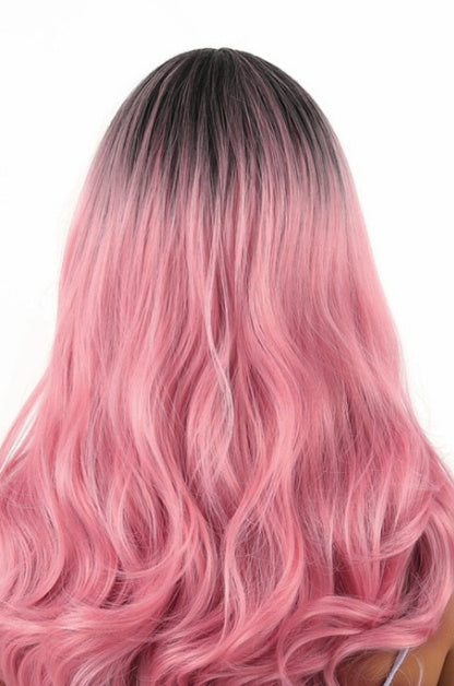 gradient color long curly wig, view 7 - MRSLM