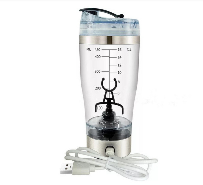 electric USB rechargeable protein shaker cup, view 12 - MRSLM