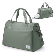 men's travel duffle bag with shoe compartment, view 5 - MRSLM
