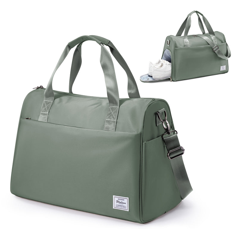 men's travel duffle bag with shoe compartment, view 5 - MRSLM
