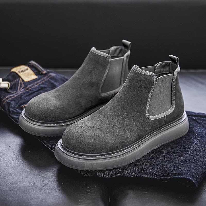leather chelsea boots, view 3 - MRSLM