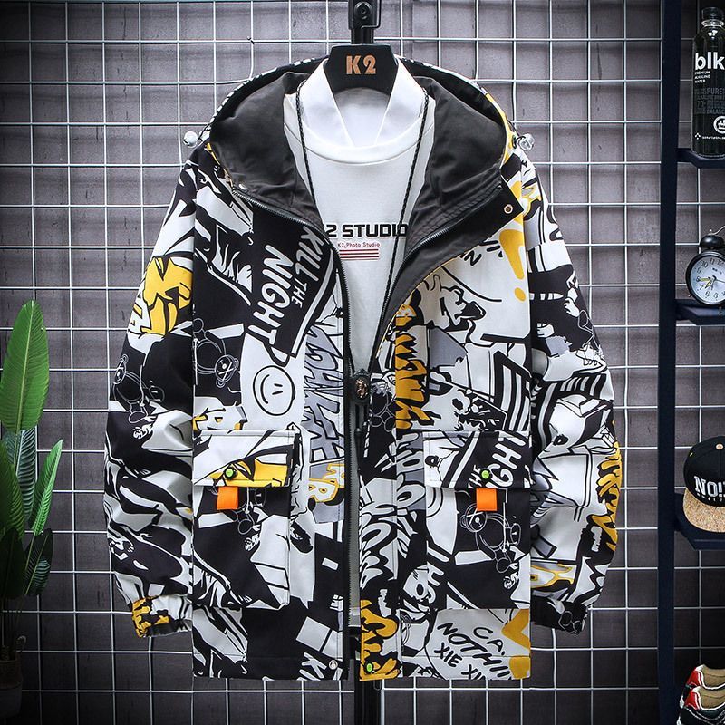 Men's plus size slim fit casual coat, view 8 - MRSLM