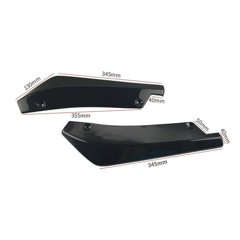 universal car bumper lip spoiler carbon fiber look, view 5 - MRSLM