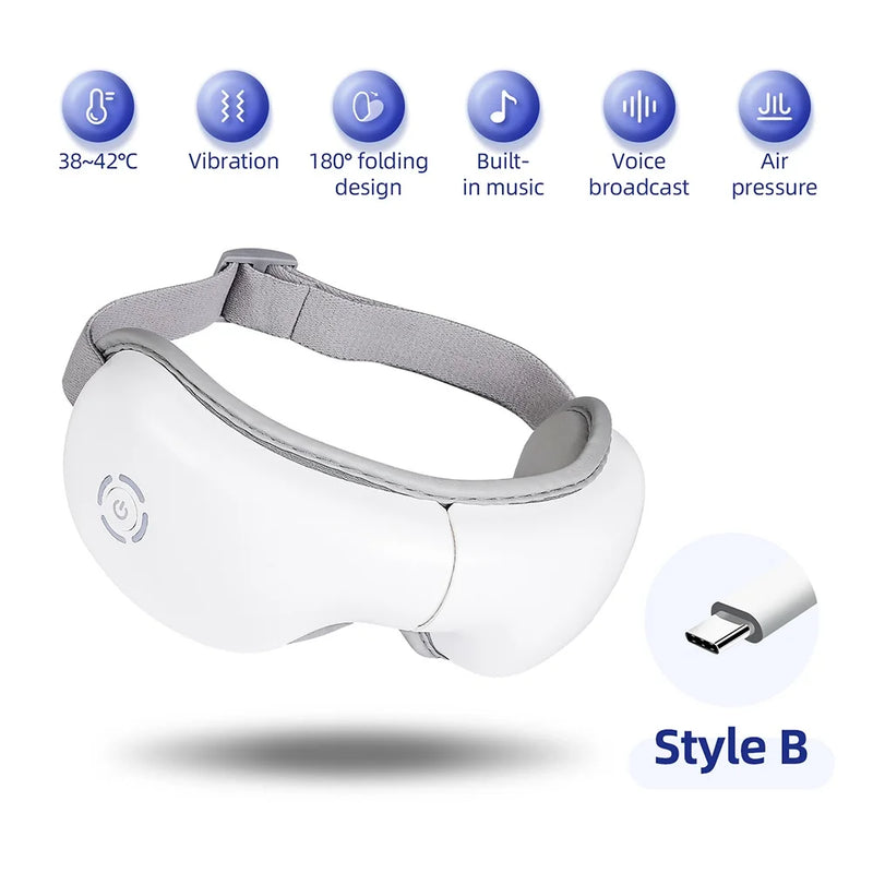 air pressure vibration eye massager, view 2 - MRSLM