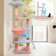 47-inch flower cat tree, view 2 - MRSLM