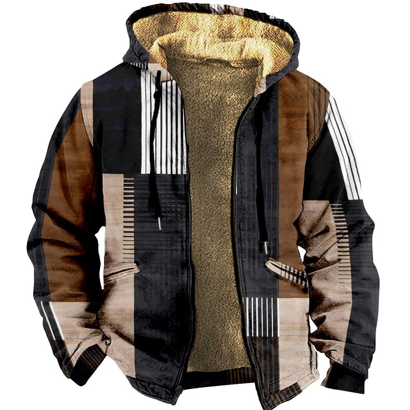 Fleece-lined ethnic style padded jacket - MRSLM