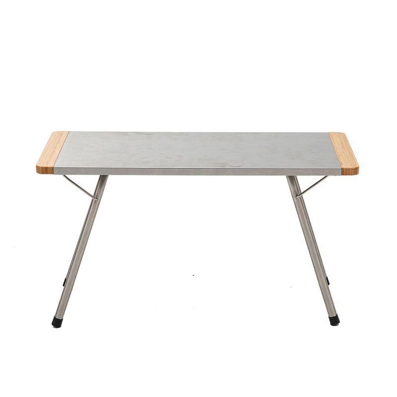 portable bamboo folding table, view 3 - MRSLM
