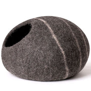 handmade felt cat bed cave, view 3 - MRSLM