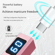 portable metal nail lamp with screen, view 3 - MRSLM