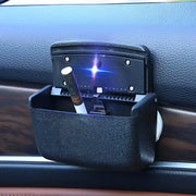 portable smokeless car ashtray with led light and lid, view 2 - MRSLM