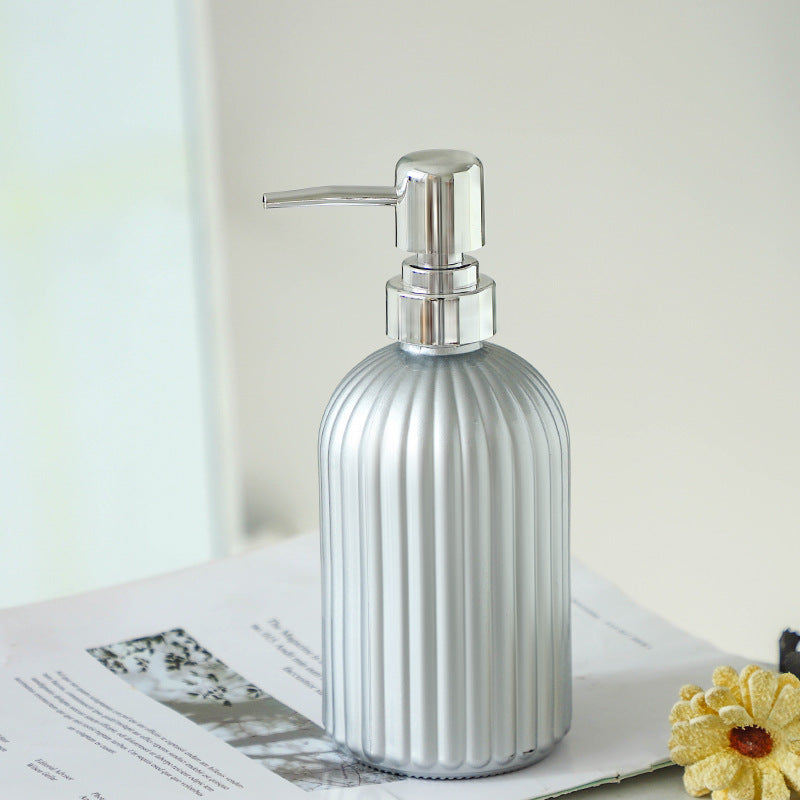glass lotion and soap dispenser, view 7 - MRSLM