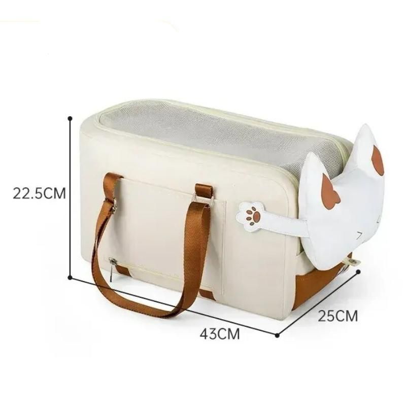 compact car seat for small dogs and cats, view 3 - MRSLM