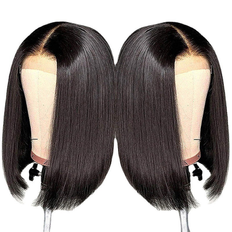 short straight lace front wig, view 5 - MRSLM