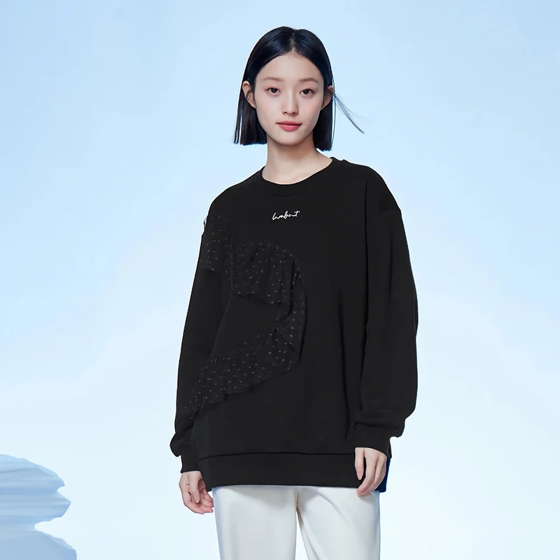 mid-length fleece sweatshirt, view 2 - MRSLM