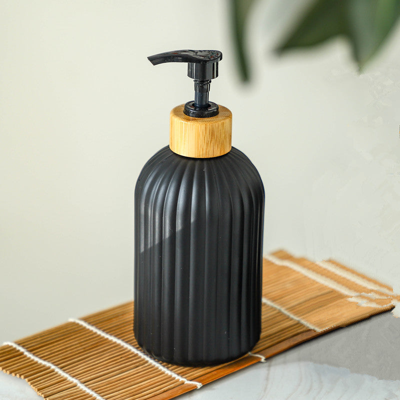 glass lotion and soap dispenser, view 6 - MRSLM